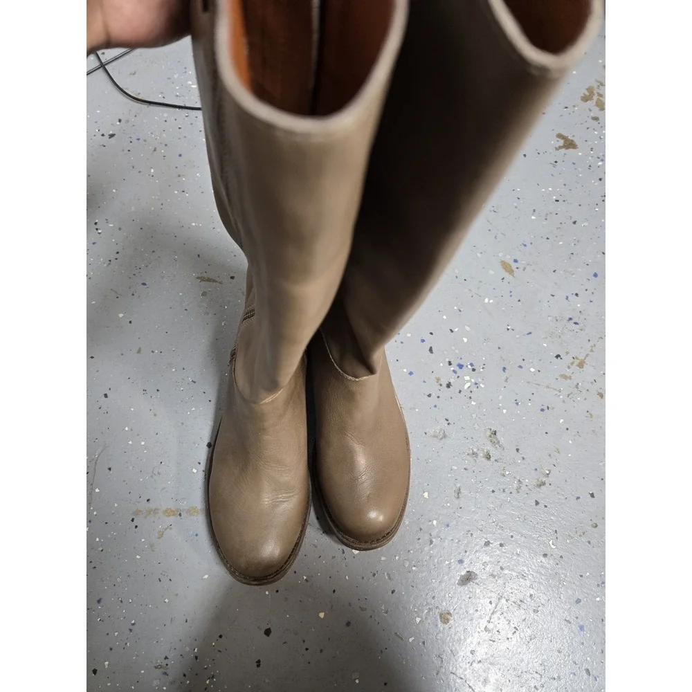 Lucky Brand Desdie Women's Knee High Boots Leather Gray Size 9.5M